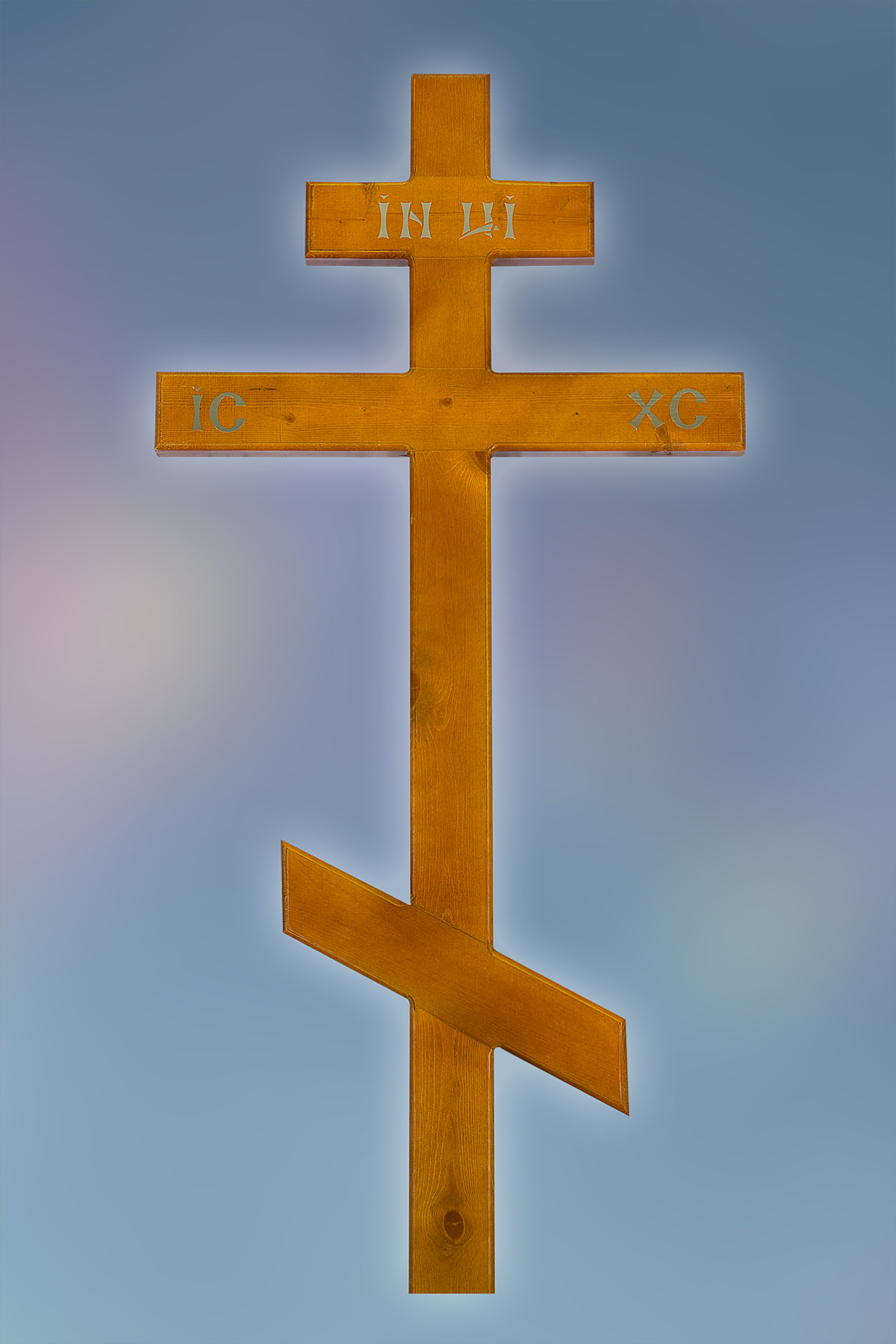 Крест "Простой" светлый