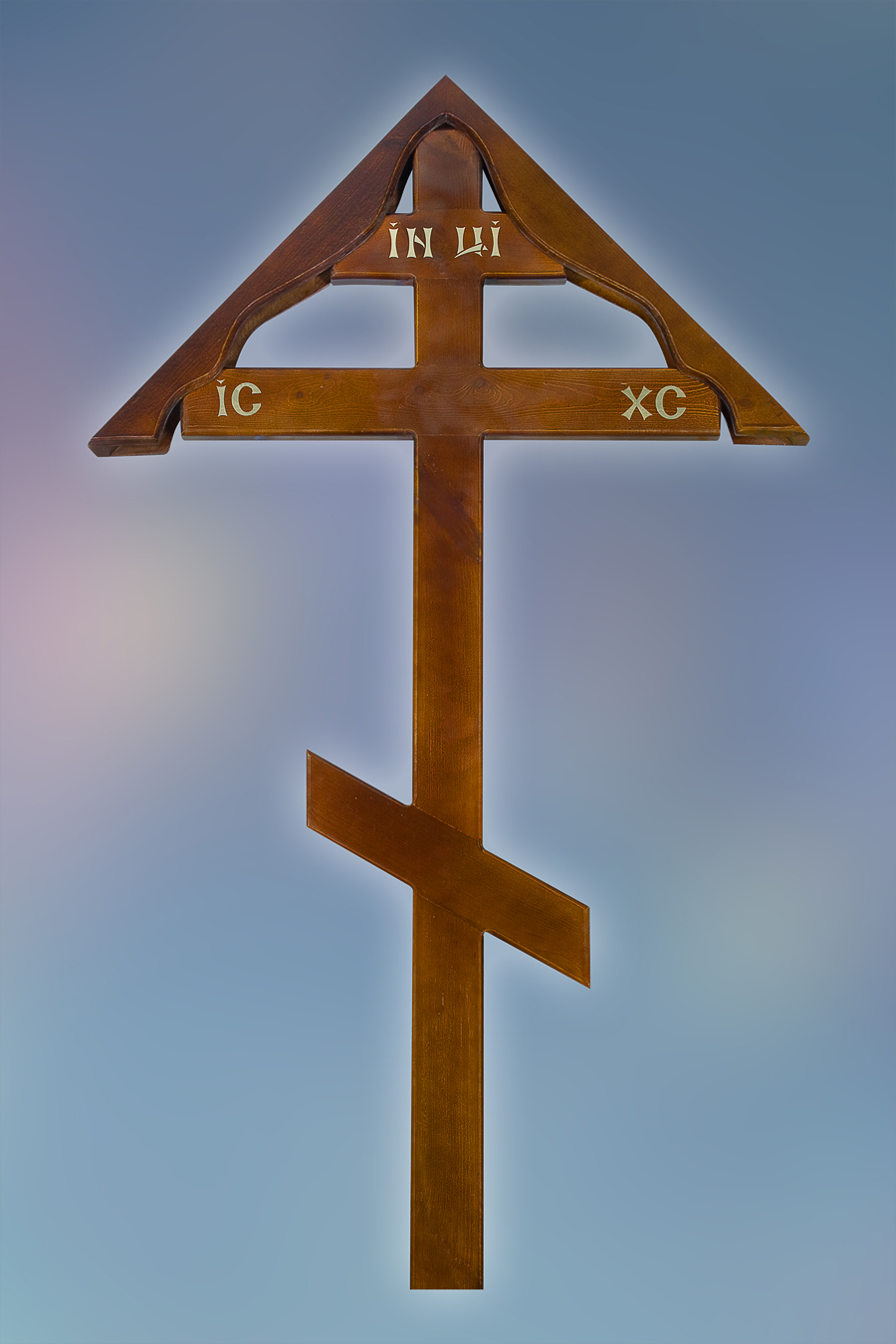 Крест "Простой домик"